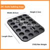 6/12/24 hole Round Cake Mold Carbon Steel Nonstick Muffin Cake Mold DIY Home Muffin Cup Baking Pan Kitchen Supplies Gadgets