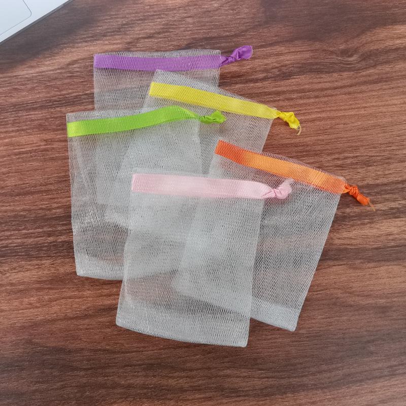 Customizable Double-Layer Foaming Net Bag for Handmade Soap and Facial Cleanser
