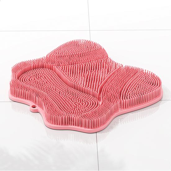 Cat Self Groomer Massage Brush with Suction Cups Cat Scratcher Cat Coat Scrubber for Massage Gentle Grooming And Fur Removal