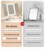 Smart LED Tri-Fold Makeup Mirror with 360° Rotation and Light