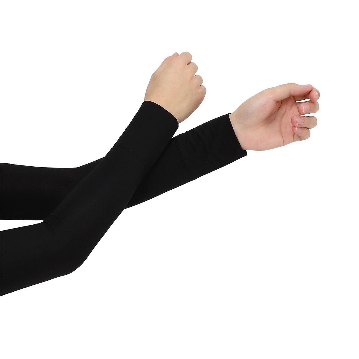 

Летние Новые Модальные Хлопковые Нарукавники для Женщин Девушек Мягкие Водительские Солнцезащитные С Длинным Рукавом Уличные Однотонные Рукава для Верховой Езды чёрный