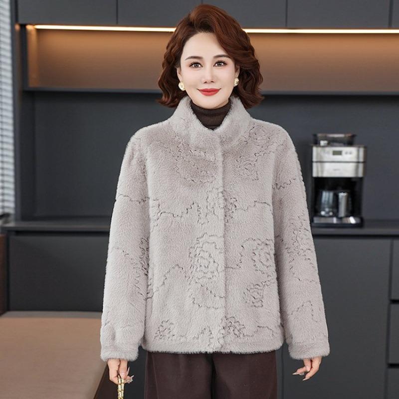 Mink Jacket Autumn and Winter Clothes New Fur Short Fur Integrated Women's Big Clothes