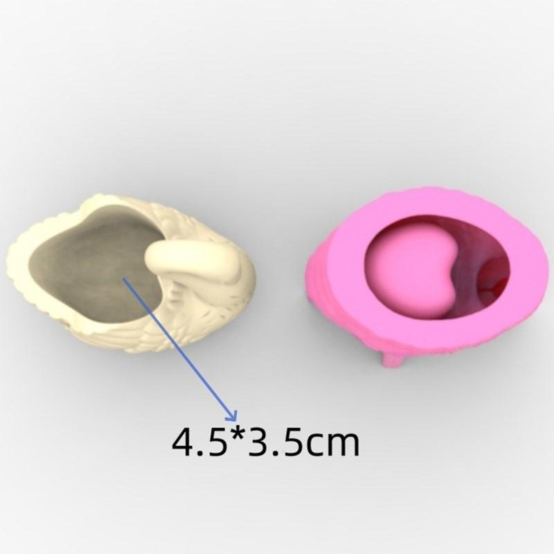 Elegant Cygnus Sturdy Silicone Mould Portable for Resin and Clay Creative Flower Pots Pen Holder Cast Craft Supplies