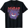Pokémon Gengar Running Creepy Logo T-Shirt S-4XL