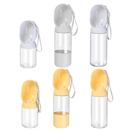 350/550ML Portable Dog Water Bottle Leak-Proof Puppy Water Bowl Large Capacity Outdoor Travel Pet Water Dispenser