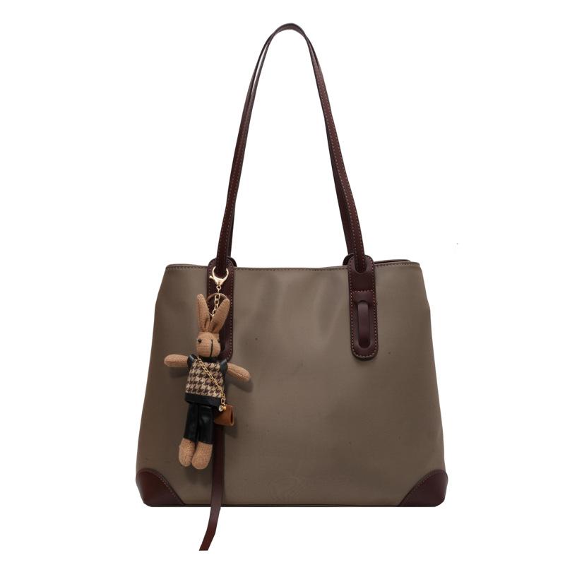 

Премиальный сенс большая сумка женская 2025 новая мода сумка-тоут для поездок на работу простая большая вместимость сумка на плечо универсальная женская сумка