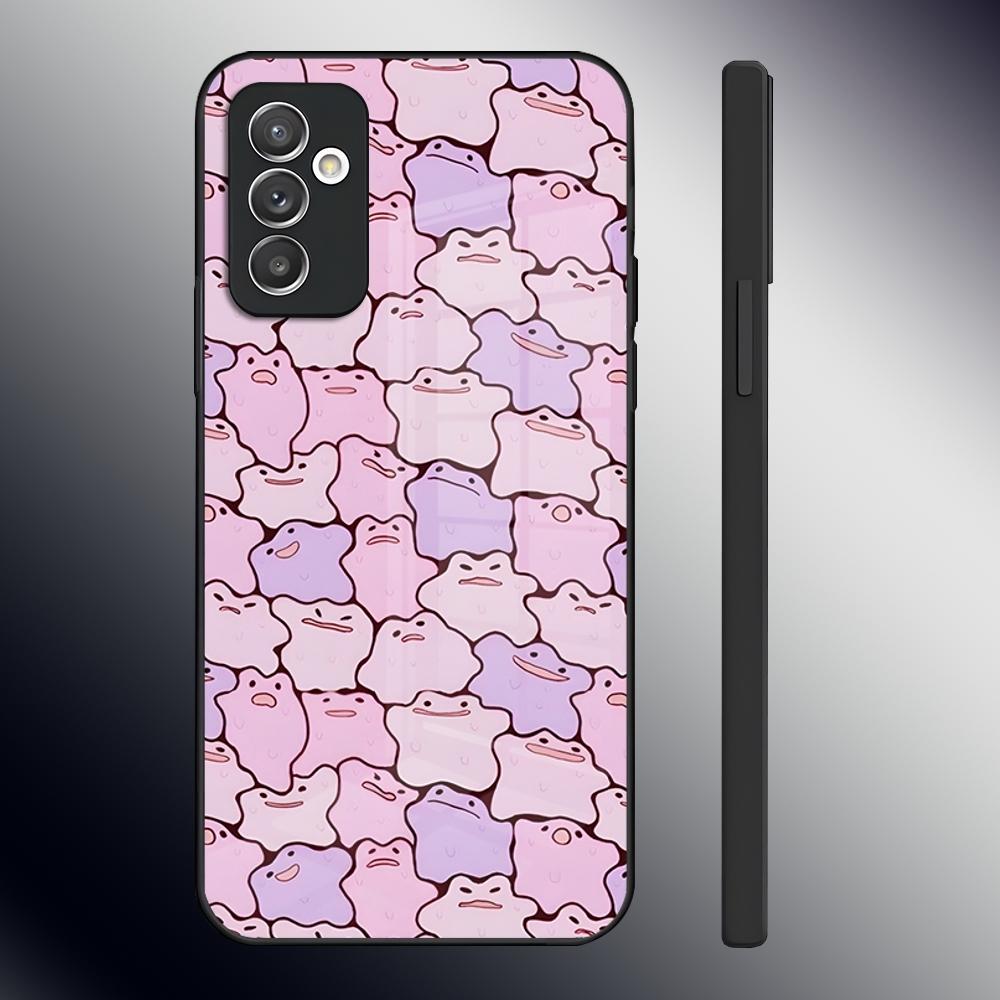 Cartoon Cute Ditto Phone Case For Samsung S24 Ultra S23 S22 S20 Fe S21 Plus A54 A34 A24 A53 A13 A16 Glass Back Cover