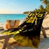Borussia Dortmund Personalized Text Beach Towel Super Soft Microfiber Quickdry Fabric Perfect for Traveling Yoga Camping and Swimming