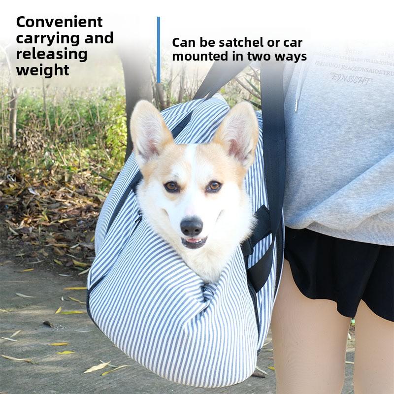 Portable Pet Car Seat Cat Bag Small Dog Car Kennel Dog Kennel Four Seasons Removable and Washable Nests