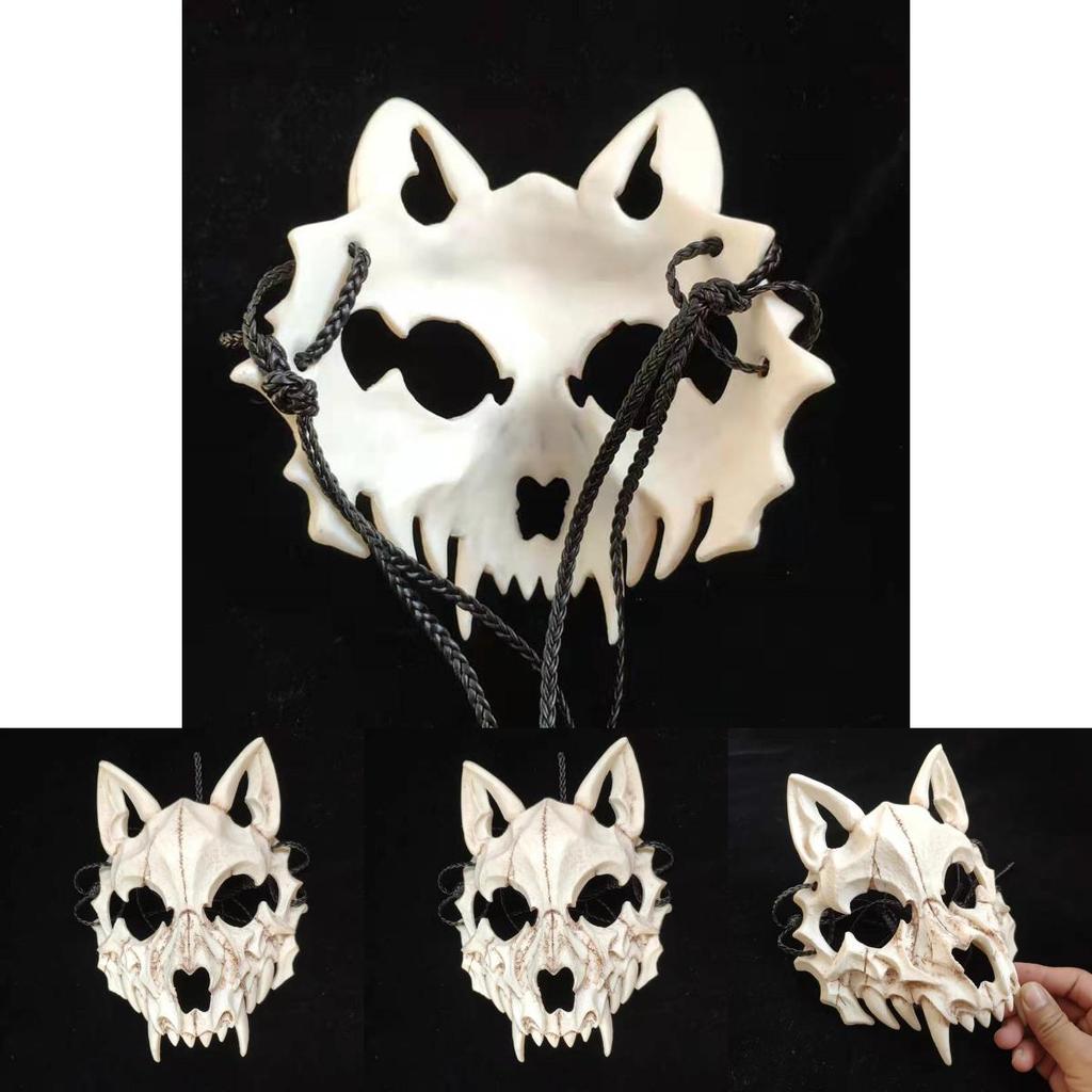 Unique Japanese Anime Inspired Wolf Mask For Halloween Cosplay Fun Festival Events