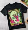 Unisex T-shirt Manga Oataku Kawai Funny Girl Anime Manga Black Shirt All Size