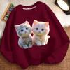 Cute Little Cat Hoodie for Children, Long-sleeved Loose Coat for Boys and Girls in Spring and Autumn