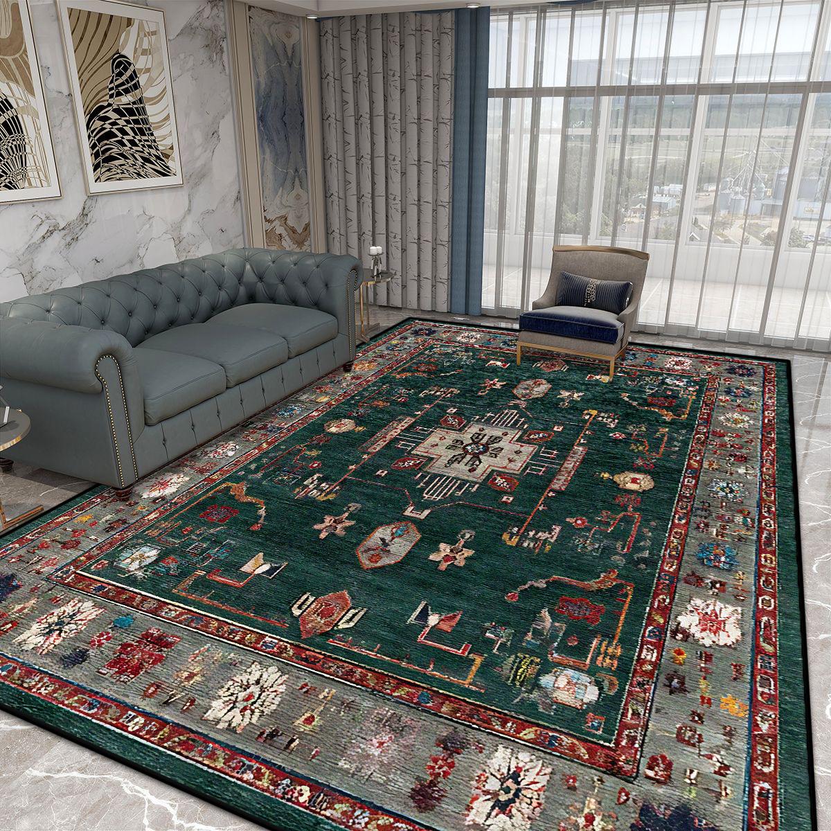 

Nordic Style Luxury Living Room Carpet Persian Home Decoration Bedroom Bedside Soft Floor Mat Lounge Coffee Tables Non-slip Rugs 60*90cm