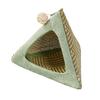 Ventilated Cloth Birdhouse For Parrots Hanging Decorative Nest Tent Triangular Shape Space Saving Cage Accessories