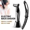 Adjustable Extreme Reach Detachable Stretchable Handle Electric Back and Body Trimmer Ceramic Blade Back Shaver for Men