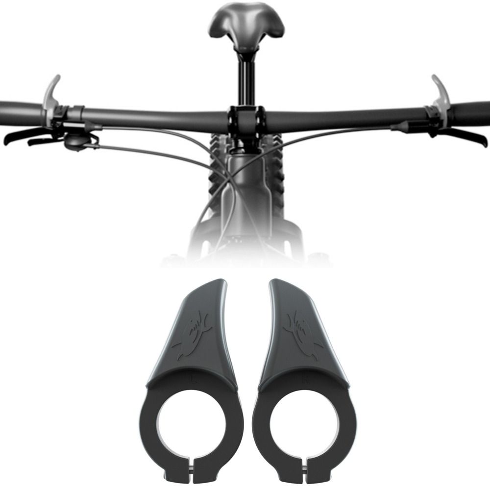 2PCS Fiber Bicycle Handlebar Thumb Rest Anti Skid Bicycle Handlebar End Grips for Mountain Bike