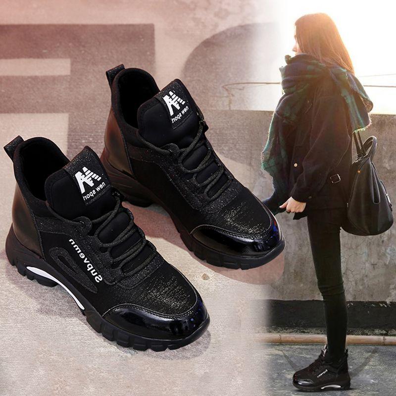 

39 Size Spring and Summer Women s Shoes Dad Shoes Tide Height Increase Internet Celebrity Versatile Casual Velvet Sports Shoes 39