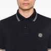 Stone Island Compass Pattern Striped Button Short Sleeve Polo Shirt Men polo shirts L1S152200010S0018-V0020