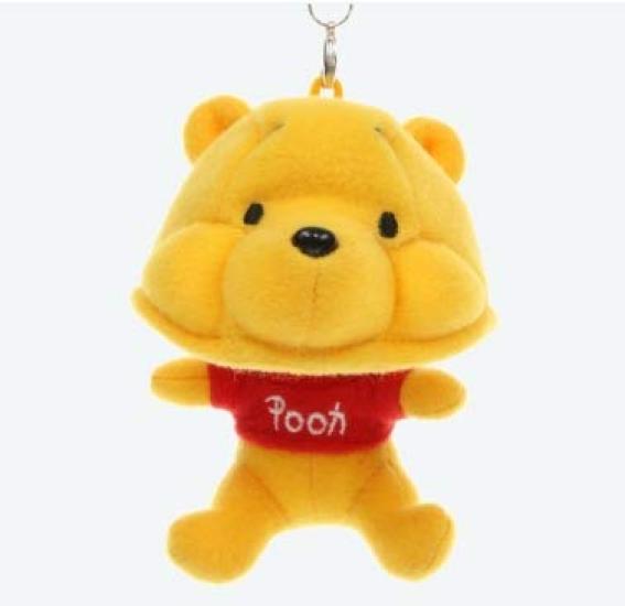 Disney Winnie the Pooh Fan Cap Keychain, Tokyo Disney Resort Exclusive Hat Keychain