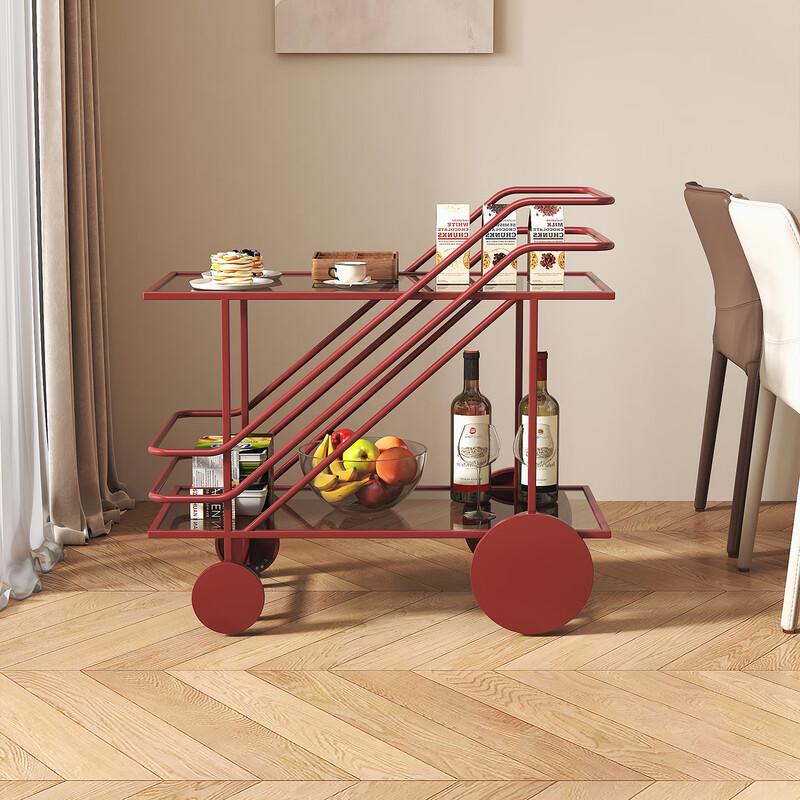 GOWKE 2-Tier Rolling Kitchen Storage Cart