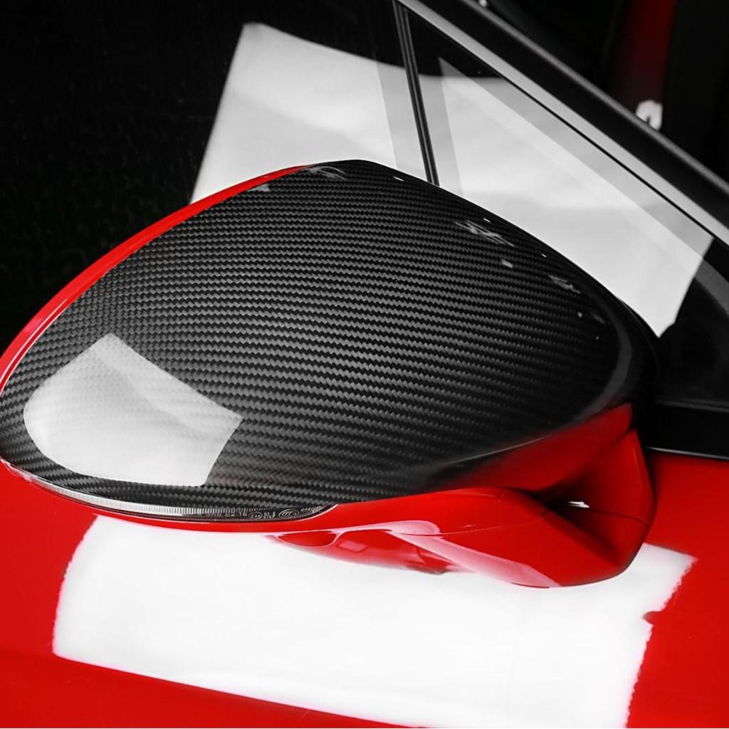 Rückspiegelabdeckungen aus Kohlefaser für Panamera 971 2017-2023 Dry Carbon Verkleidung