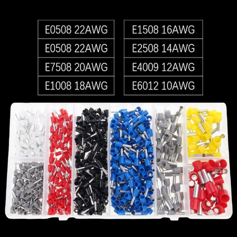 Comprehensive Electrical Ferrule set with 280pcs Multicolor Insulated Connectors multifunction Wire Termination Set with Box