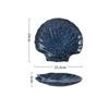 Vintage Ceramic Shell Shaped Plate Barbecue Plate Sushi Plate Dessert Snack Plates Pasta Plates Restaurant Creative Tableware