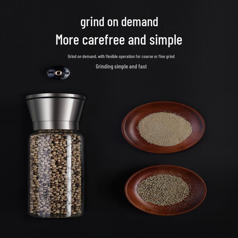 304 Stainless Steel Manual Salt & Pepper Grinder Set