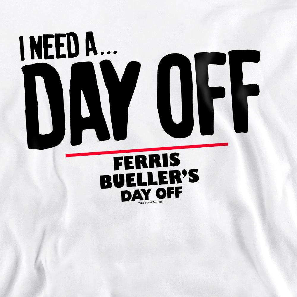 Ferris Bueller's Day Off Unisex Adult Ferris Bueller Needs A Day Off Sweatshirt