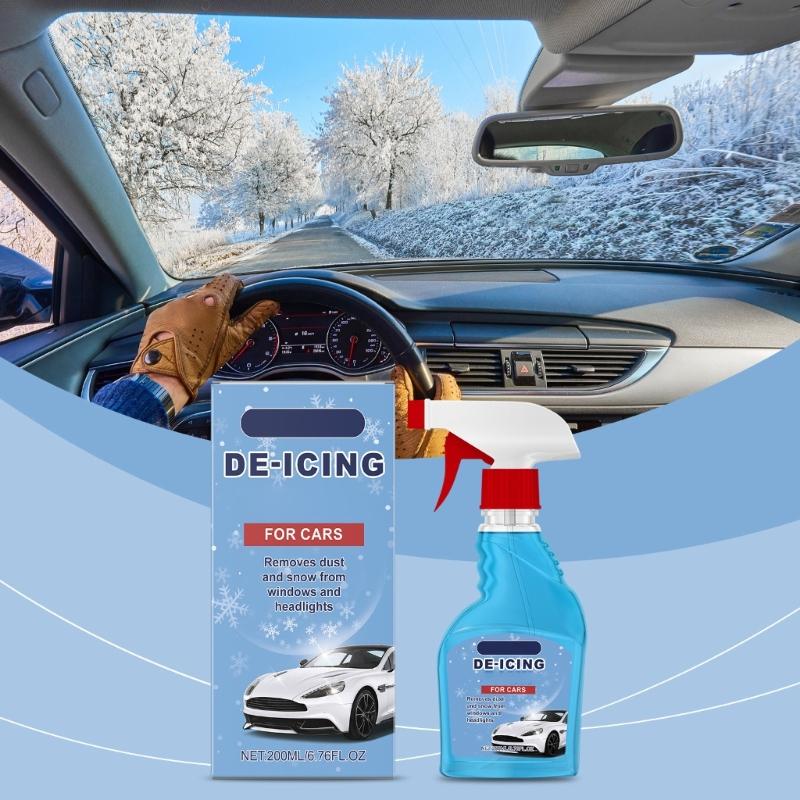 Car Ice Remover Sprayer Winter Car Windshield Deicer Snow Removal Sprayer Defrosting AntiIcing Tool 200ml