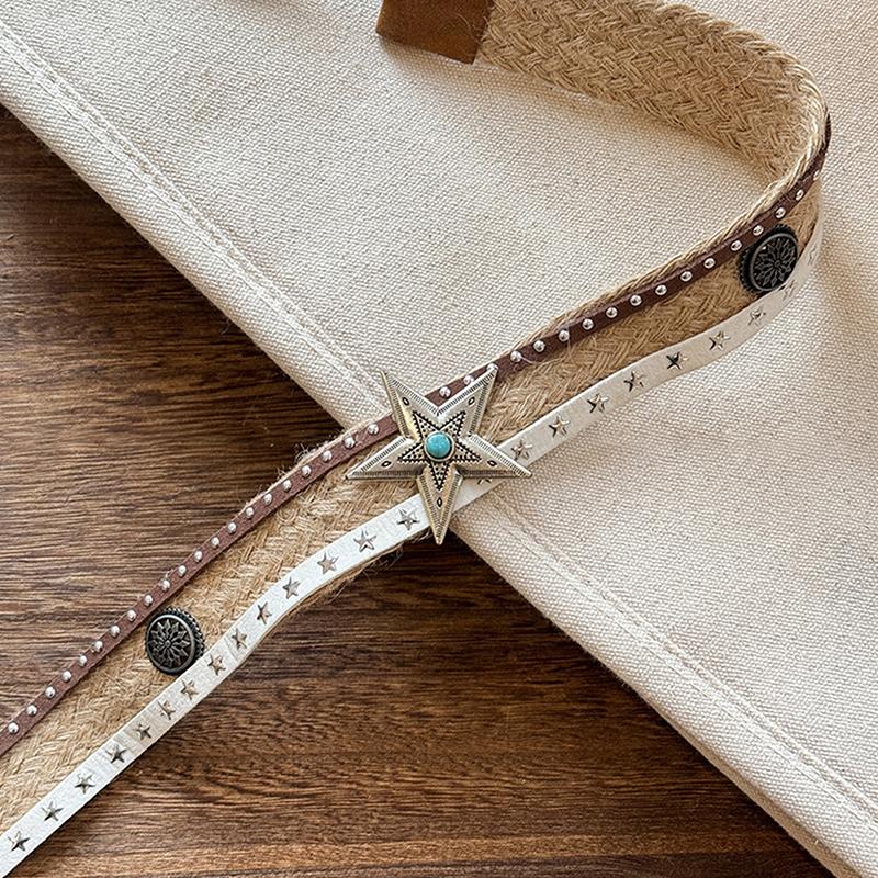 Bohemian Retro Ethnic Style Waist Rope For Women Girls Simple Dress Belt Hand Woven Waist Chain Clothing Accessories Gifts