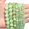 Natursteine Grüne Perlen Imitation Jade Jaspis Runde Lose Abstandshalter Perlen Für Schmuckherstellung Armbänder Halskette 4/6/8/10/12mm