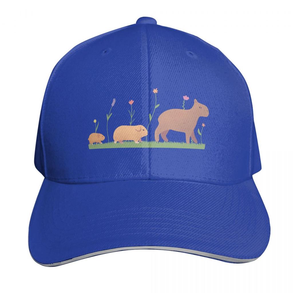 Hamster Guinea Pig And Capybara Baseball Cap Outdoor Golf Running Hiking Summer Beach Travel Streetwear Hip Hop Trendy