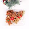 Gingerbread Man Ornaments 12 Pieces Party Decoration Christmas Tree Hangable Ornaments For Home Dinner Restaurant Cafe Church