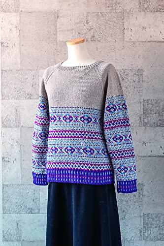 Richmore Percent Yarn, Medium Weight, Col. 22, Light Blue, 40g, Approx. 120m, Pack of 10, 017