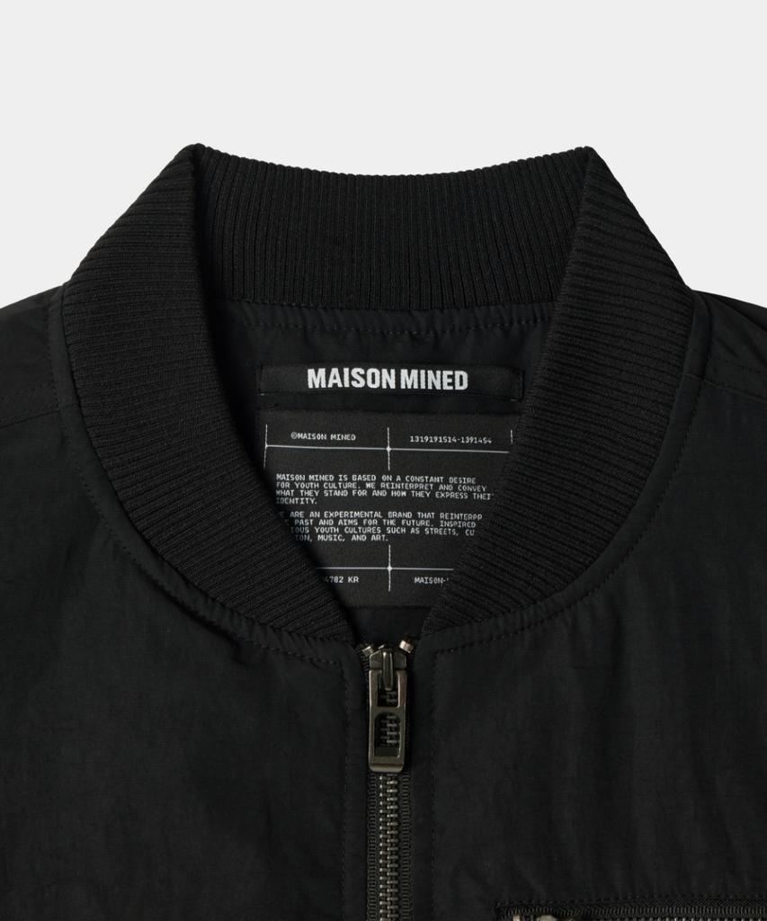 Maison Mined Detachable Pocket Ma-1 Black
