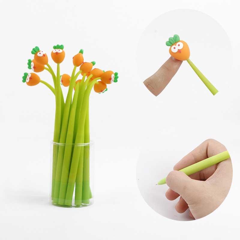 

1 Pciece Lytwtw s Cute Soft Fruit Sunflower Sun Flower Gel Pen Office School Supplies Stationery Creative Sweet Pretty Funny black-1 pcs