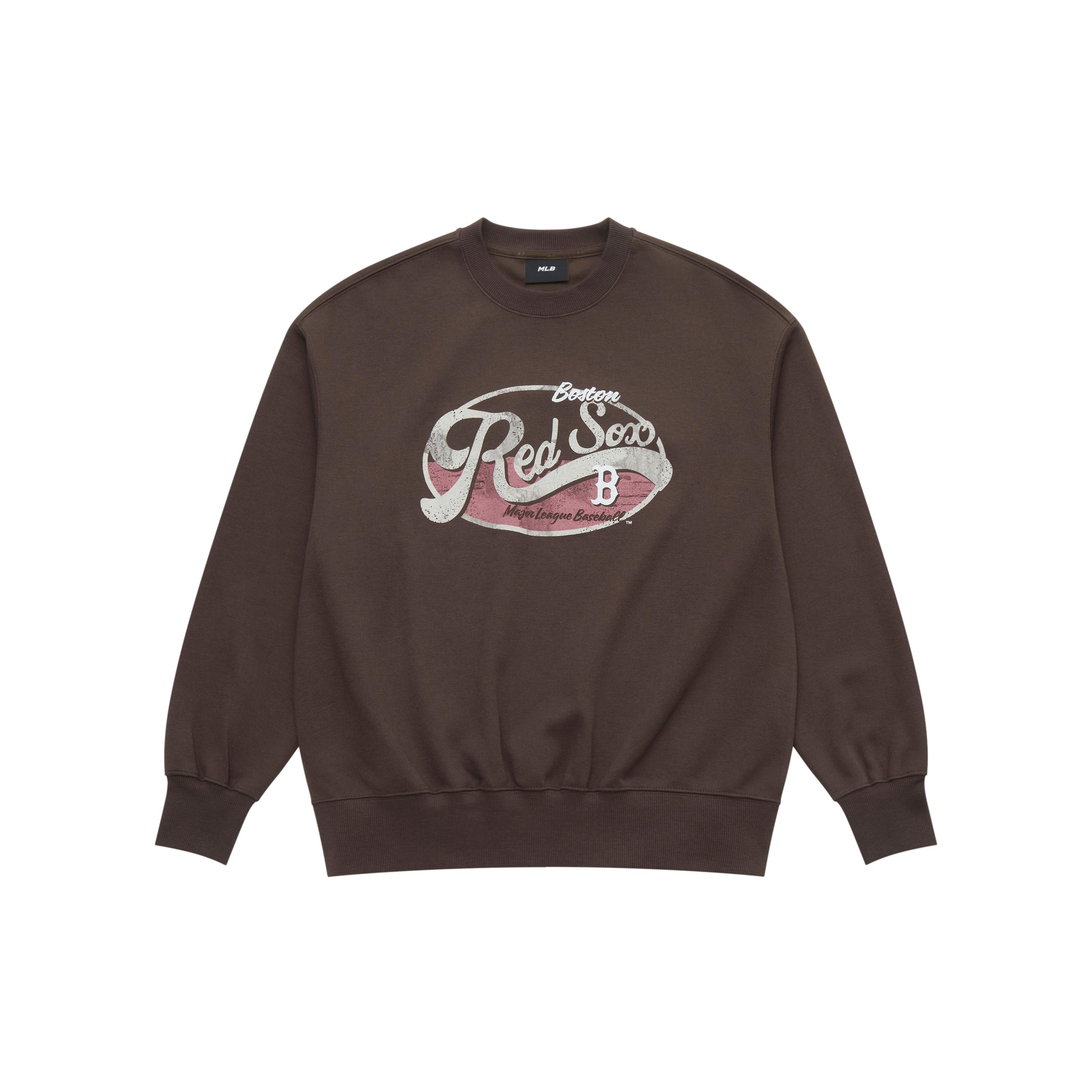 MLB Boston Red Sox FW25 Sweatshirt Unisex Standard Brown 3AMTV1054-43BRS L