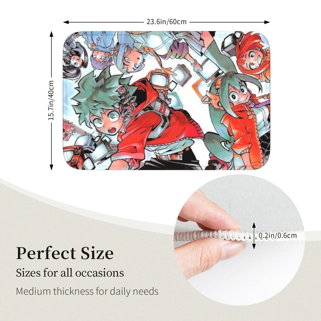 My Hero Academias Doormat Non-Slip Bath Kitchen Welcome Mat Toilet Door Floor Entrance Carpet Rug Footpad