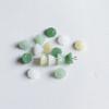 10mm Glazed Lotus Pod Pendant Imitation Jade Spacer Bead Handwoven Charm DIY Jewelry Material