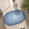 Oval soft diatom mud non-slip mat bathroom gradual change household toilet toilet quick drying absorbent leave-in floor mat