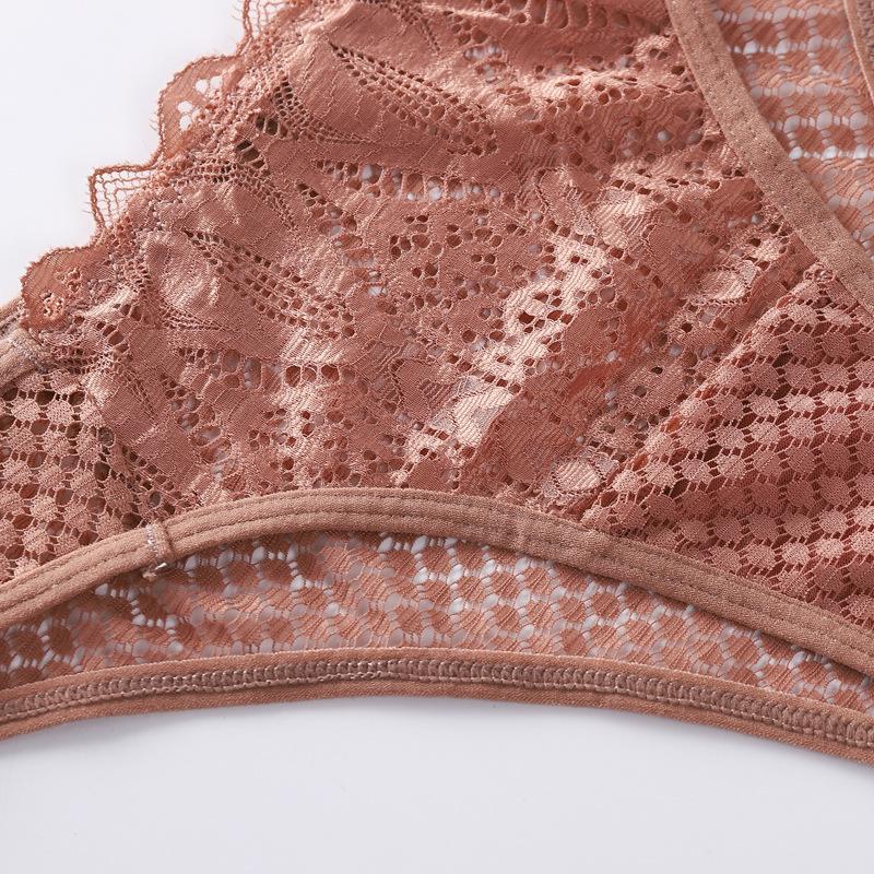 New Panties Women Lace Underwear Sexy Low-Waist G String Thong Transparent Hollow Out Briefs Solid Soft Female Lingerie