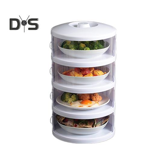 

Изолированная крышка для посуды, защита от мух, защита от пыли, многослойное хранение, сохранение тепла, кухонный контейнер для еды, штабелируемый контейнер для пикника на открытом воздухе, барбекю, обеда Four Layer