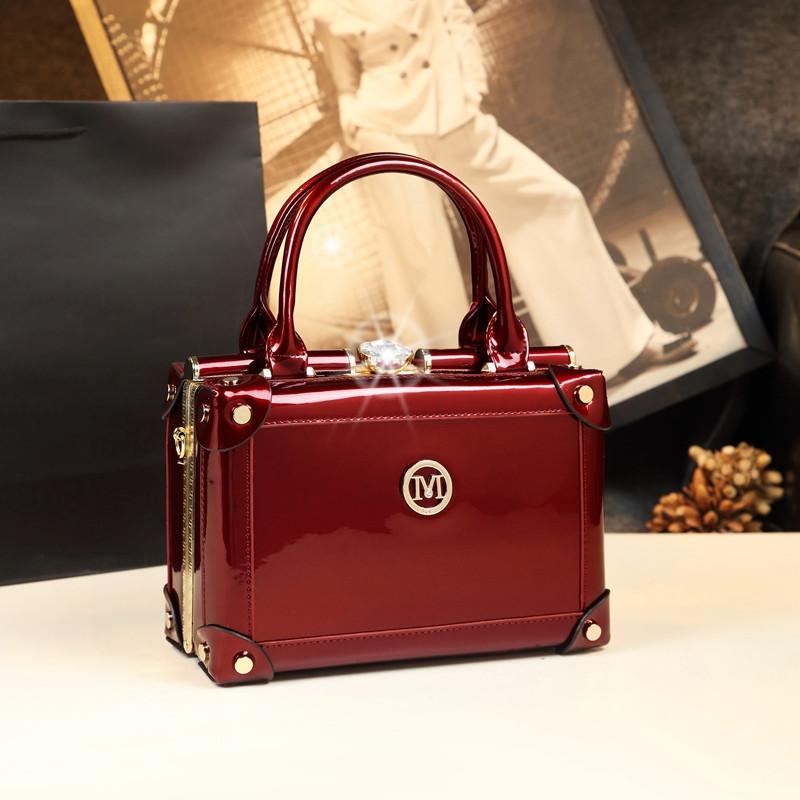 2025 New Fashion Design Genuine Leather Women's Handbags Commuter Small Square Bag Hard Box Crossbody Evening Bags