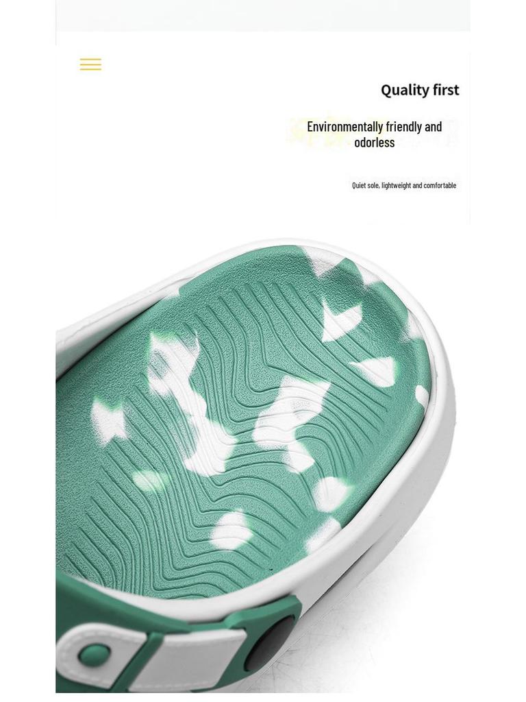 Men's Trendy Hollow-Toe Non-Slip Soft-Soled Sandals for Outdoor Beach Wear