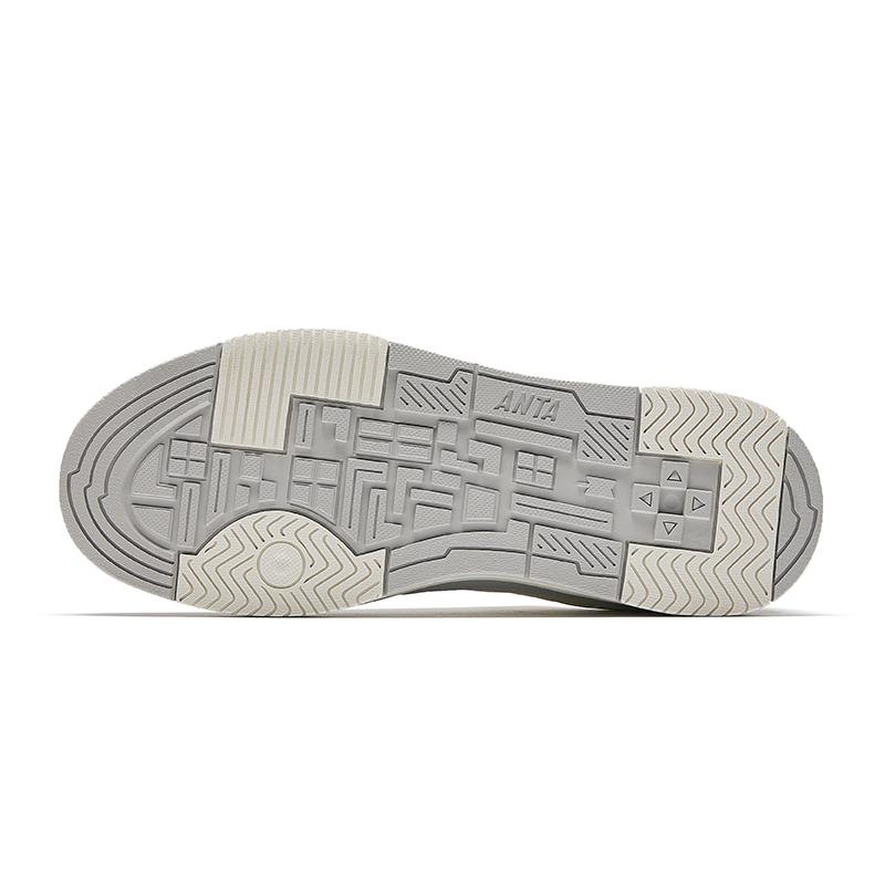 New Anta Anti-Slip Wear-Resistant Low-Top Skateboard Shoes Women's White Gray 922518008-1