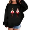 Children's Fashionable Casual Long-sleeved Loose Christmas Print Pullover Sweatshirt