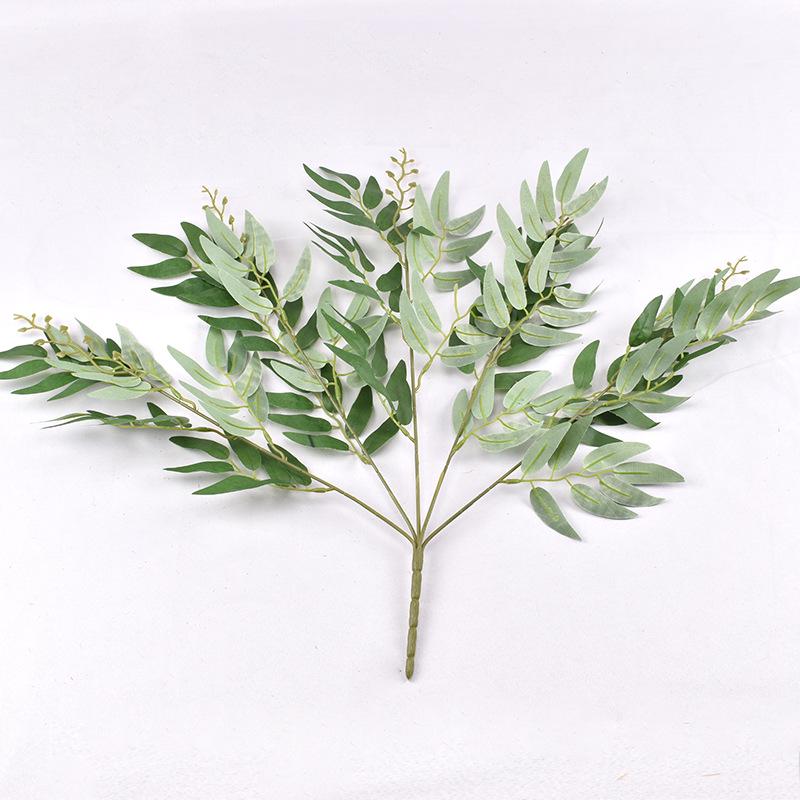 5-Fork Willow Leaves Nordic Wedding & Home Decor Artificial Plant