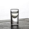 2pcs Wine Glasses Set 15ml Shot Glass Thick Bottom Straight Cups Small Capacity Mouthful Cup Chinese Spirits Cups Liquor Glass