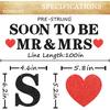 Pre-strung Soon to Be Mr & Mrs Banner - Black Glitter Bridal Shower Decorations for Wedding, Engagement or Bachelorette Party Photo Booth Props